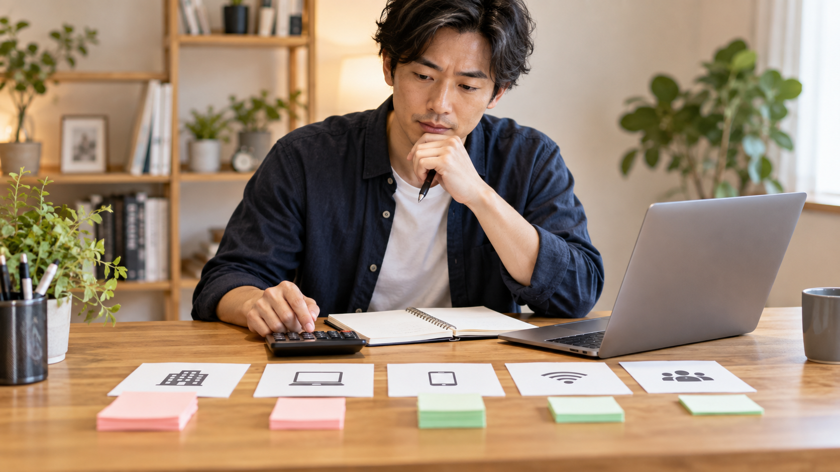起業初期の固定費や必要なツールを整理する起業家